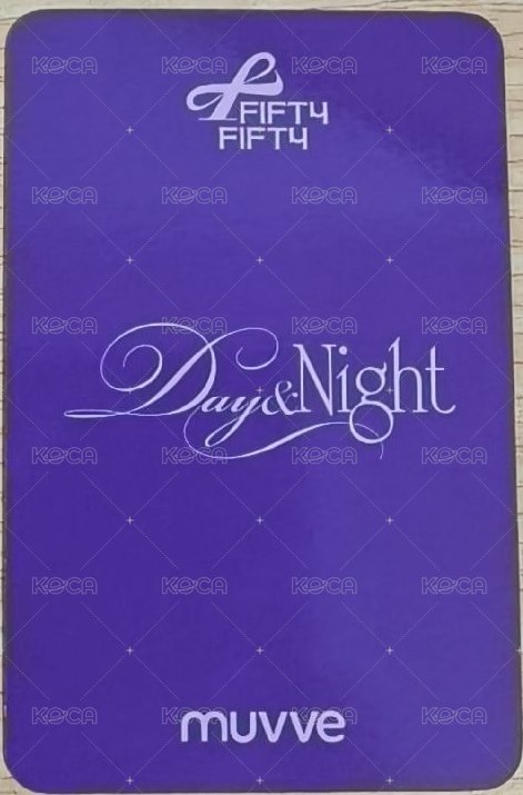 Day & Night mu 線上 7.0 簽售卡 團體通話 水手服 背面