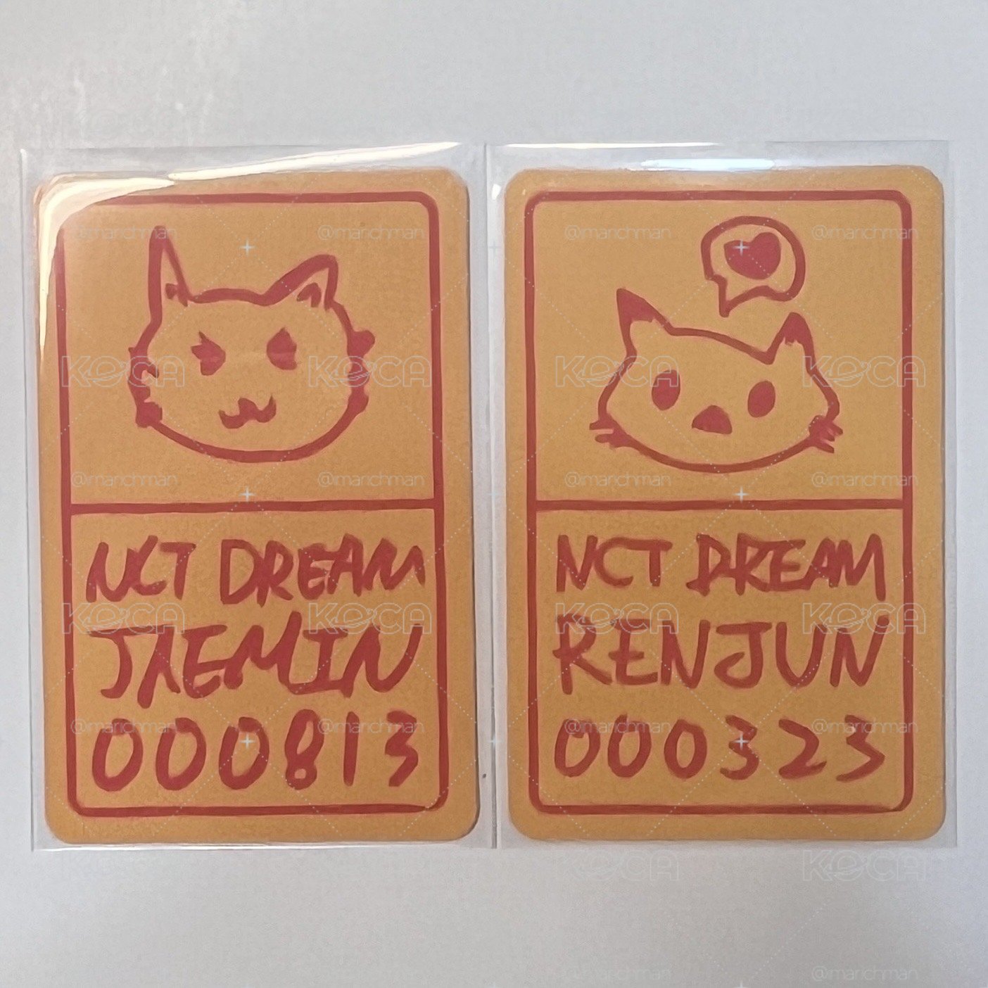 nct dream jaemin 渽民 renjun 仁俊 六週年幸運卡