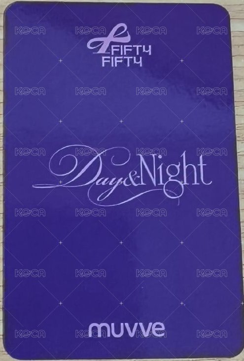 Day & Night mu 線下 1.0 簽售卡 小兔子 背面