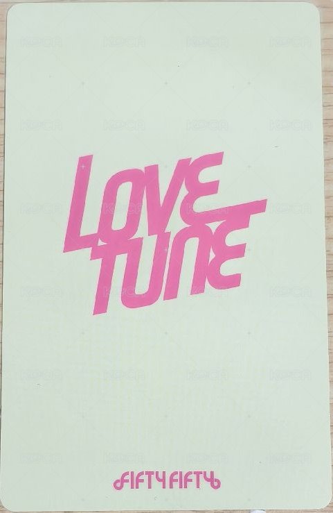 Love Tune 專輯卡 團體卡 背面