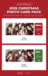B.stage 25 CHRISTMAS PHOTO CARD