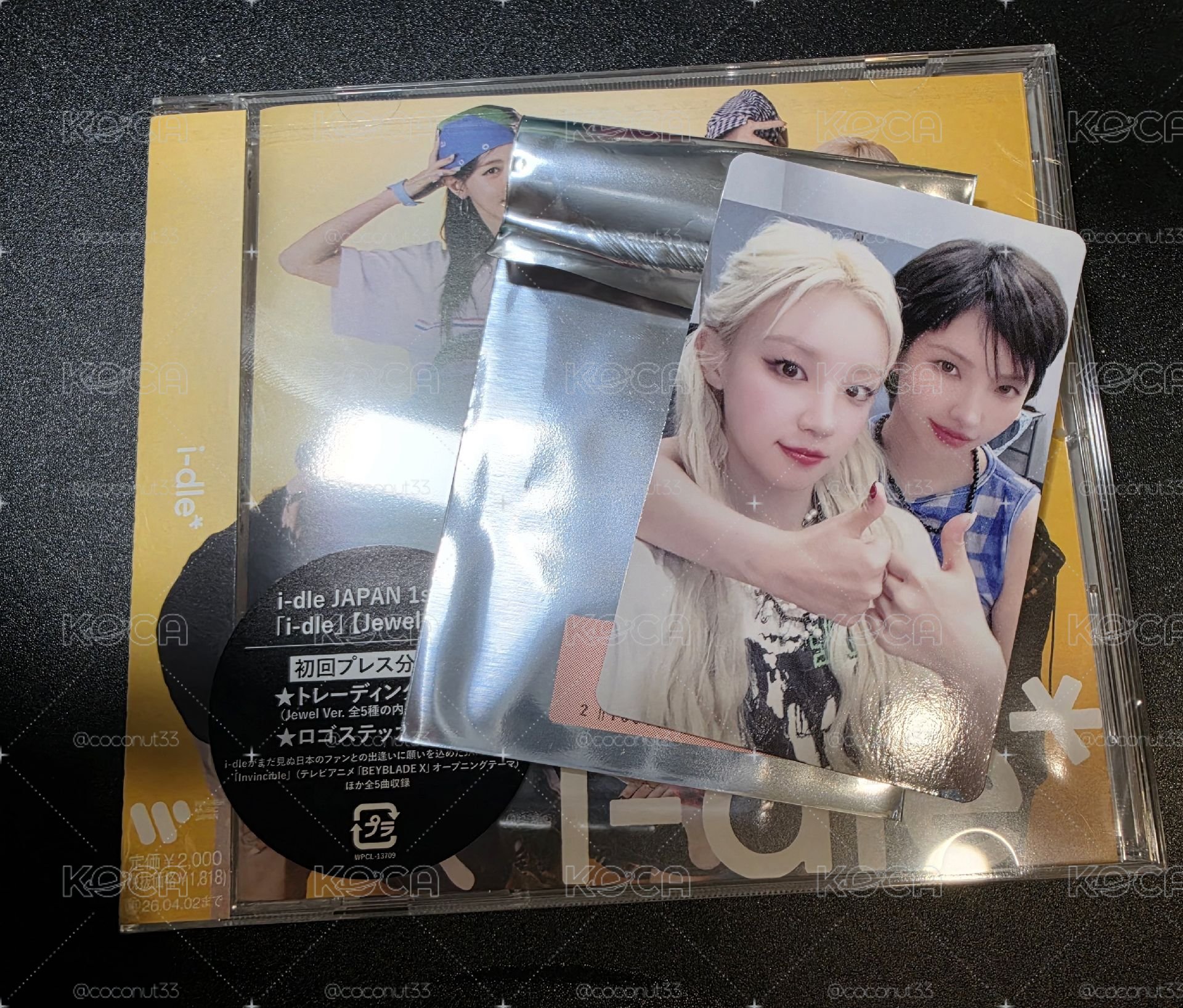 idle 日本官咖卷餅cp卡+全新未拆Jewel ver 專輯 