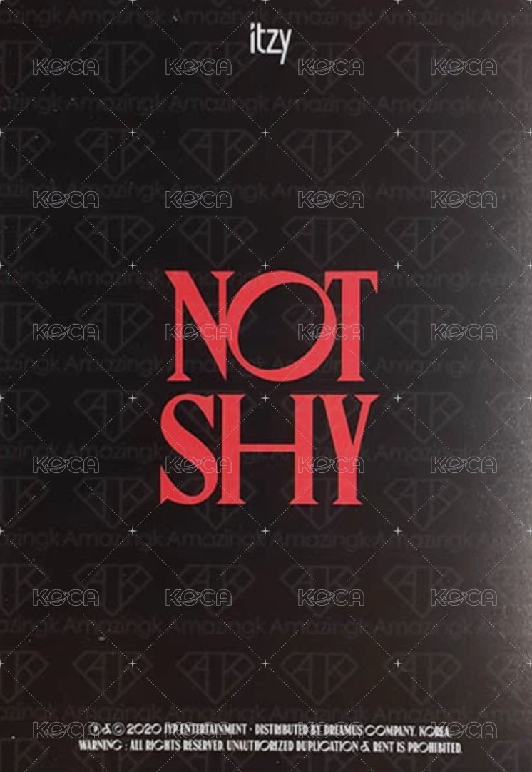 Not Shy 預售禮 明信片  背面