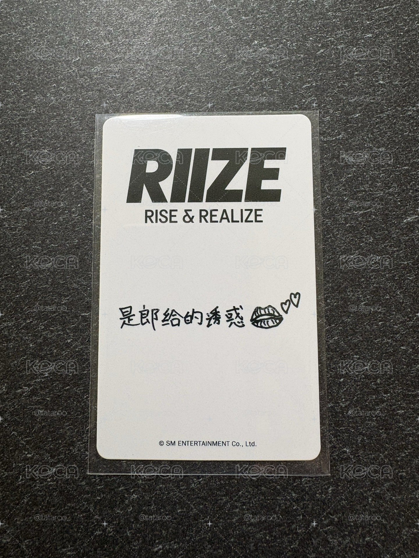 🟡RIIZE Shotaro kms中文卡背