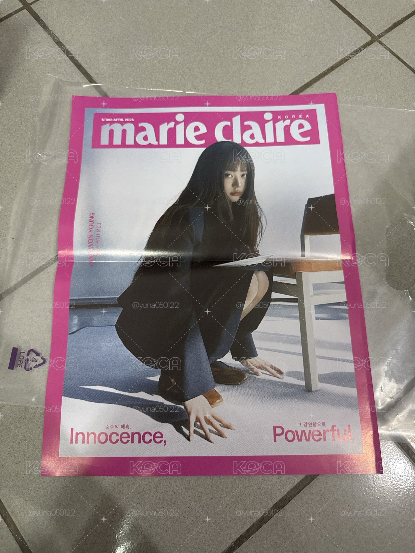 員瑛雜誌附贈的小海報