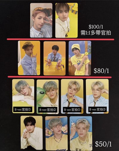 NCT Dream 2026年曆後續隨機卡