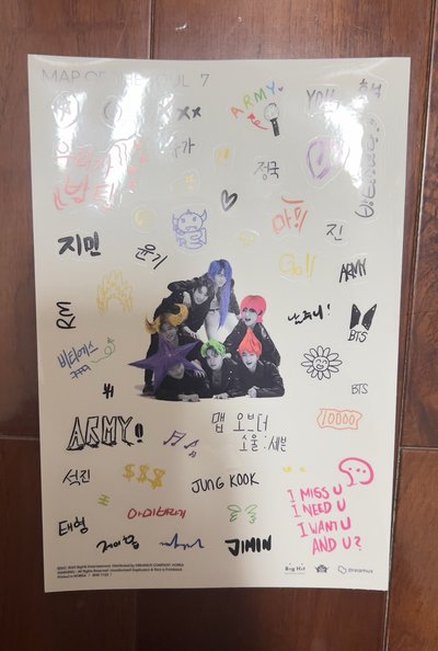 Map of The Soul:7 小卡明信片貼紙