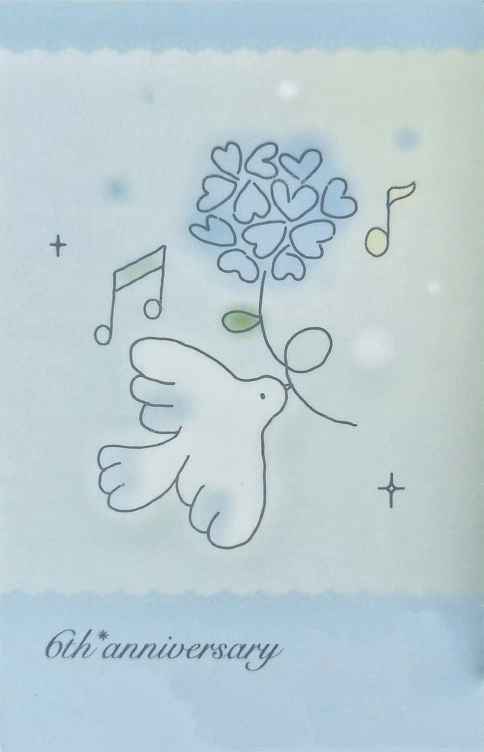 六週年生日 隨機卡 1隱藏卡 背面