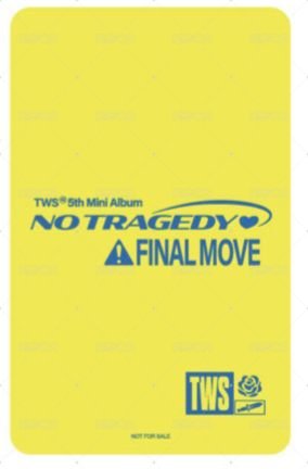 NO TRAGEDY 環球 幸運卡  背面