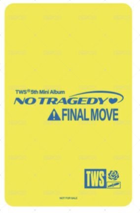 NO TRAGEDY 環球 幸運卡  背面