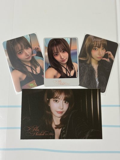 回憶錄小卡+相片卡+AM特典磁鐵 櫻