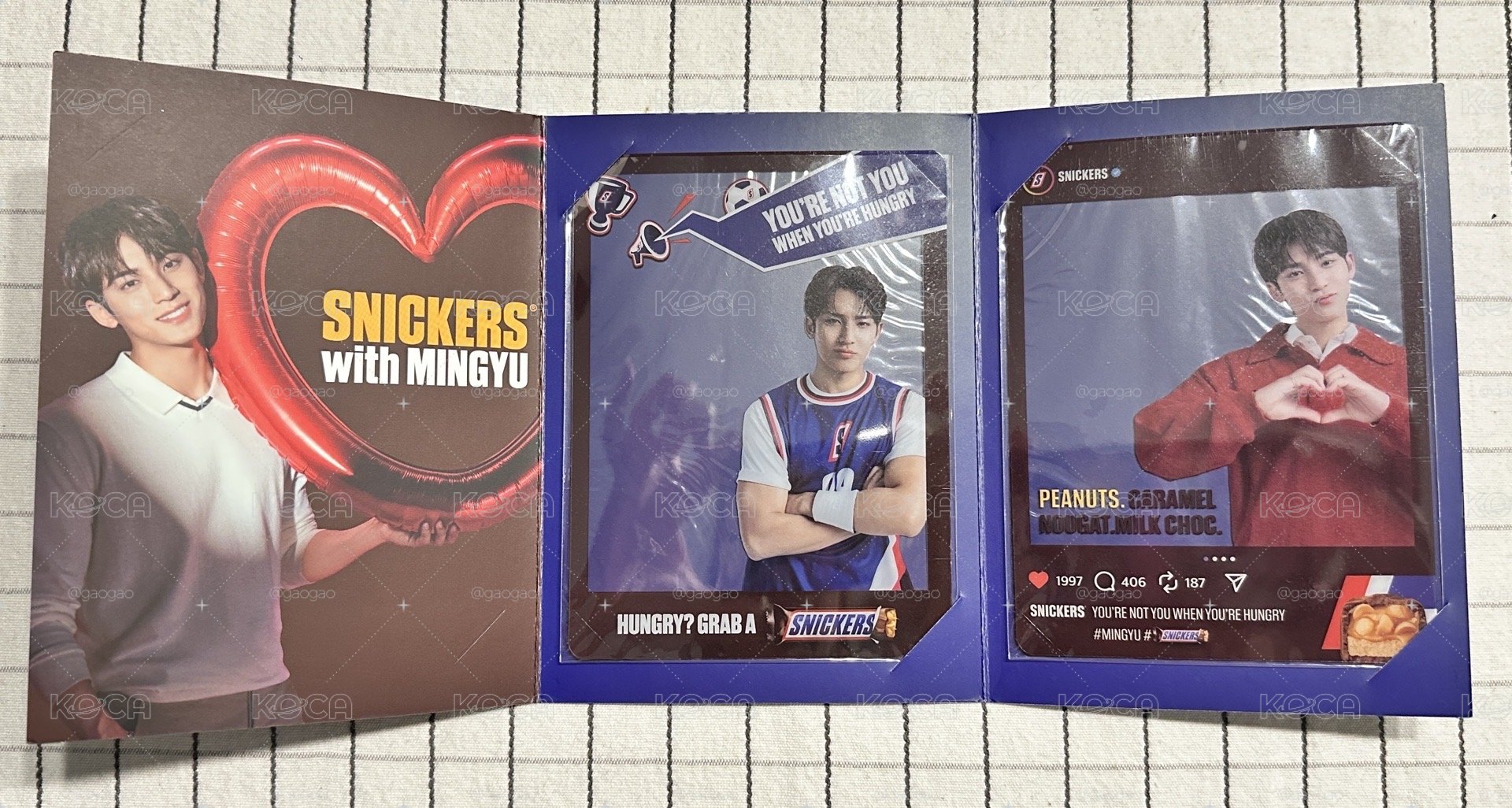 SNICKERS 金珉奎 限量透卡 士力架 代言