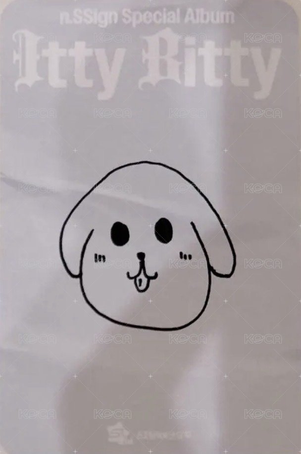 Itty Bitty slm 線上4.0 簽售卡 汪汪ver. 背面