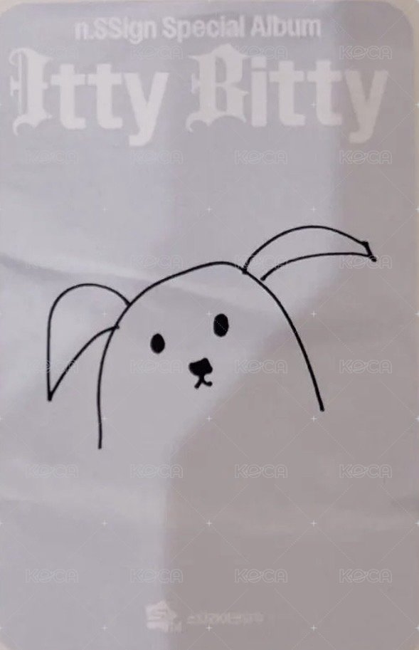 Itty Bitty slm 線上4.0 簽售卡 汪汪ver. 背面