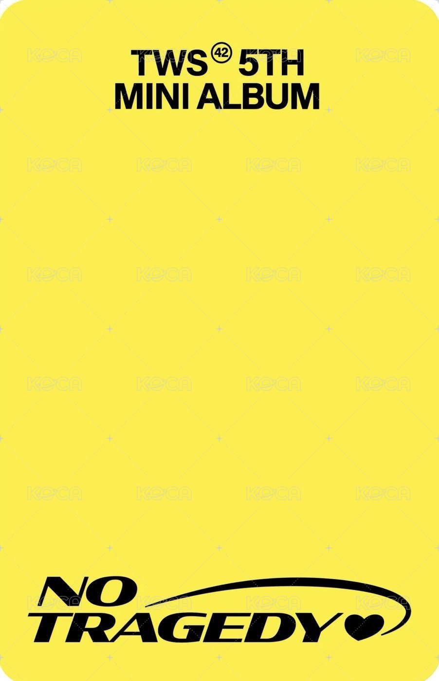 NO TRAGEDY Final Move ver. 專輯卡  背面