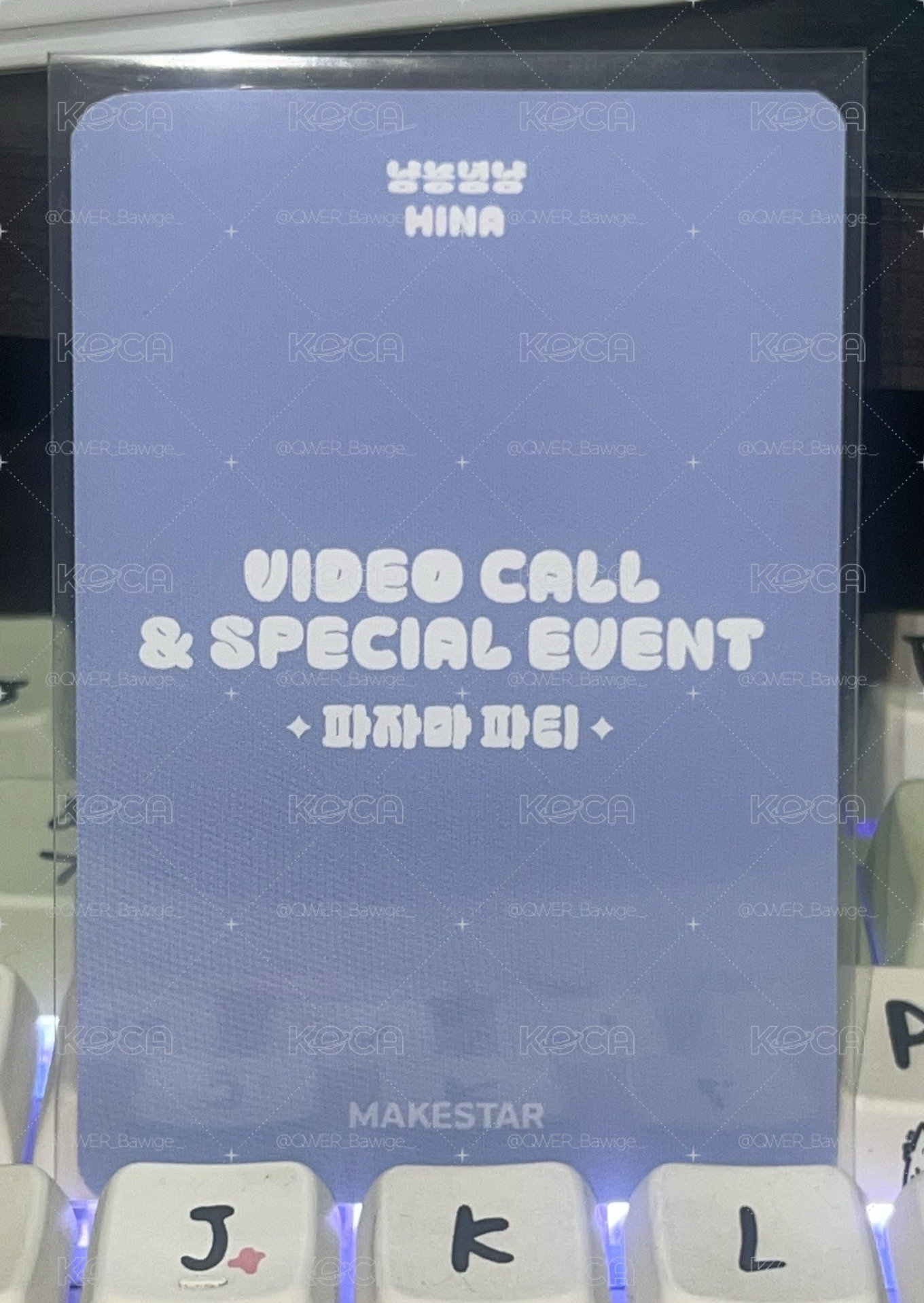 Hina 出道前ms簽售卡