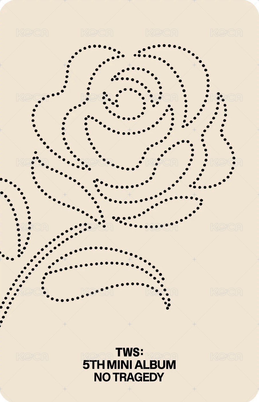 NO TRAGEDY Blush ver. 專輯卡 單封 背面