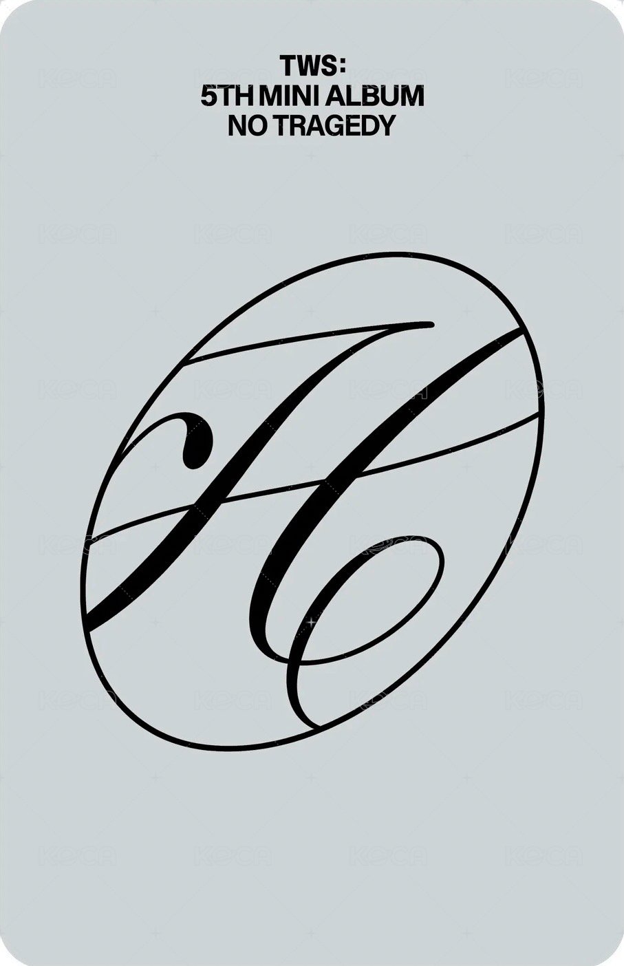 NO TRAGEDY Hush ver. 專輯卡 單封 背面