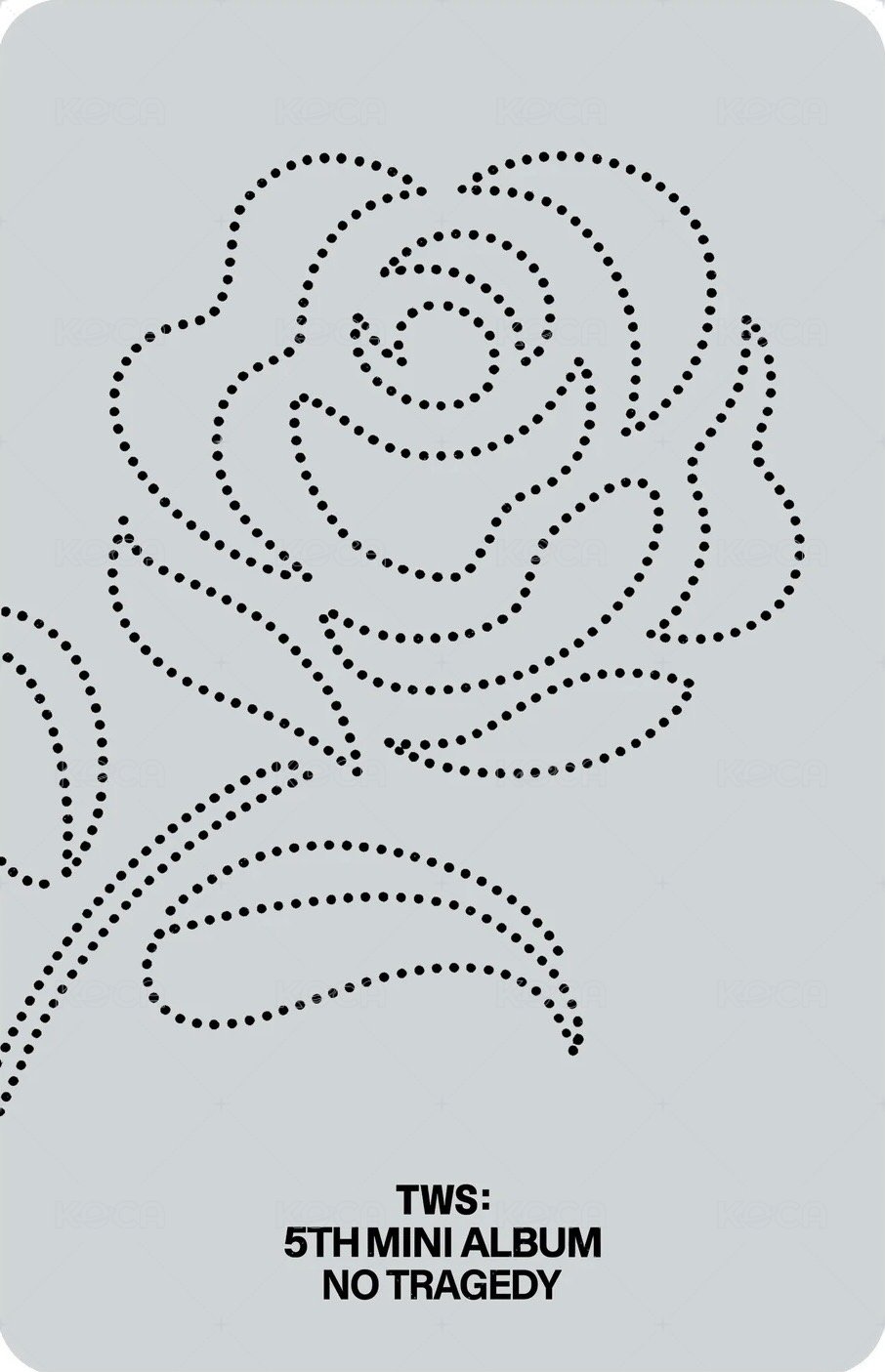 NO TRAGEDY Hush ver. 專輯卡 單封 背面