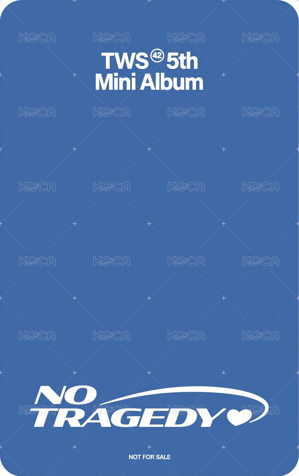 NO TRAGEDY hmv 特典卡  背面