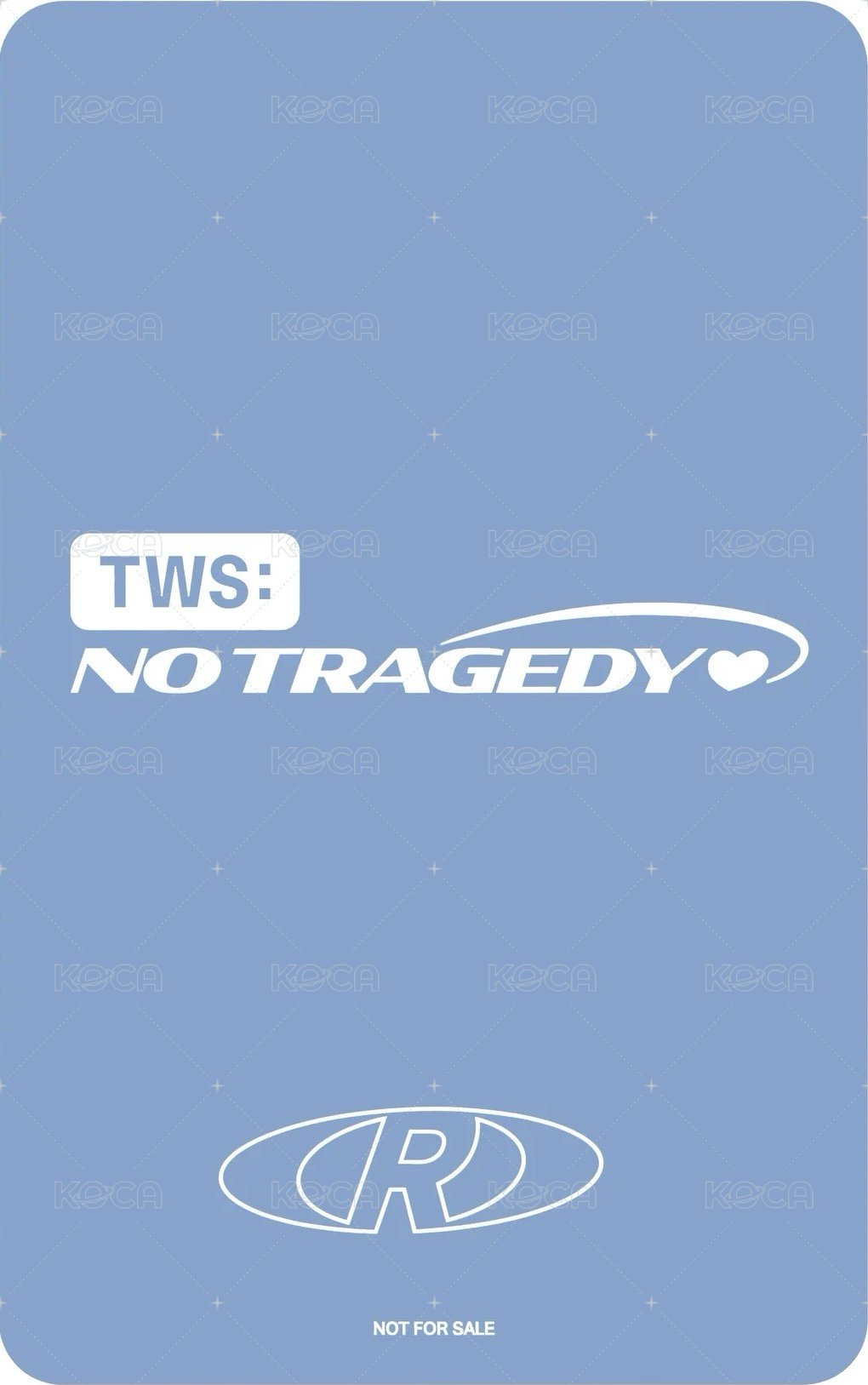 NO TRAGEDY Amazon JP 特典卡  背面