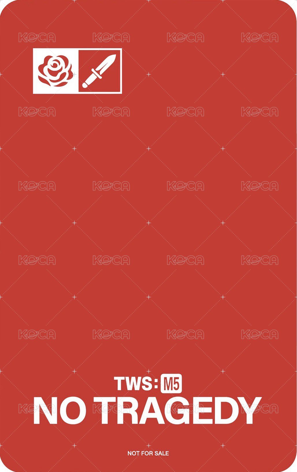 NO TRAGEDY 塔店 特典卡  背面