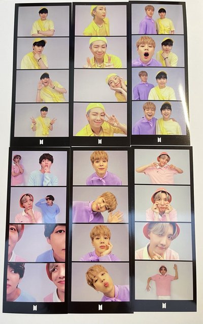 八週年倒數日曆明信片、人生四格