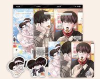 wageul x Mofun Collaboration Cafe 卡片貼紙 instagram照片組