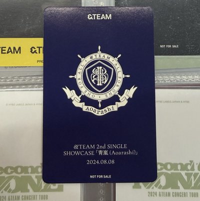 TAKI 青嵐 SHOWCASE 入場卡