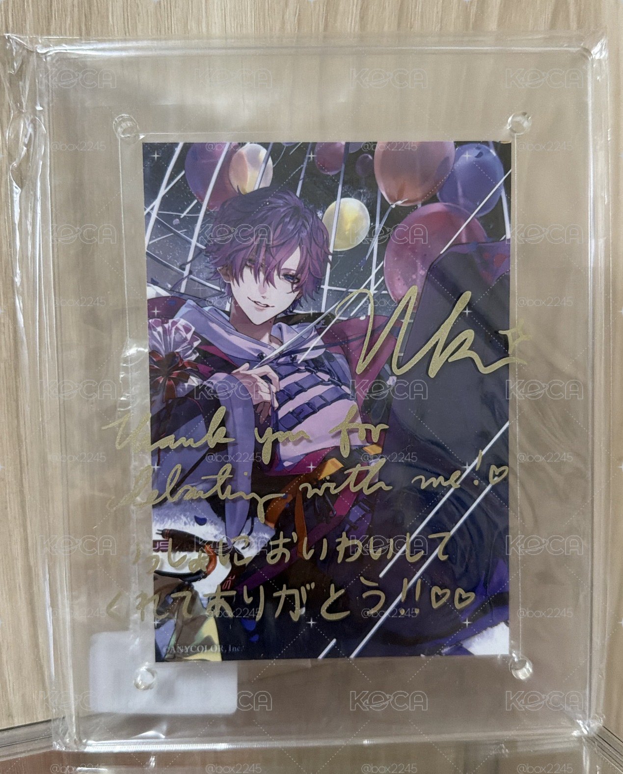 2023 Uki Violeta 生日紀念 壓克力板 