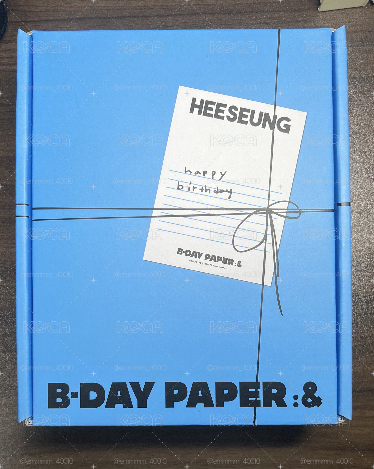 羲承24年 生日禮無小卡