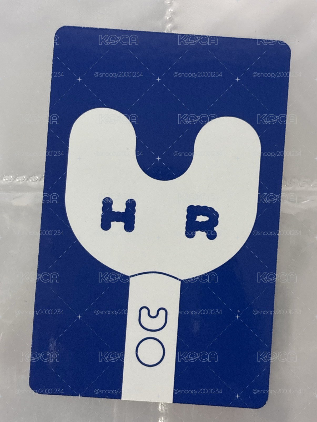 Haerin 手燈卡💛