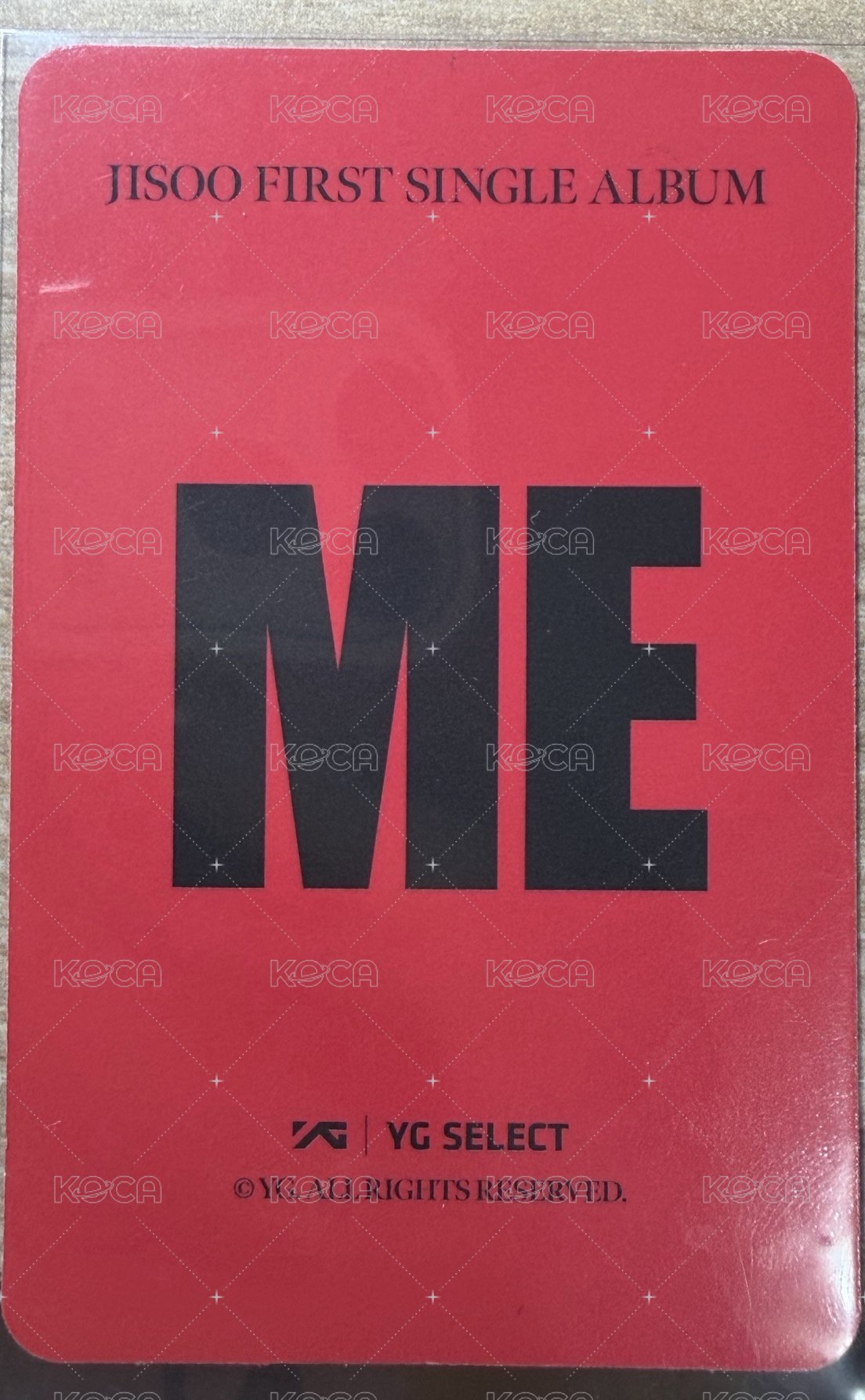 ME KMStore ver.A 特典卡 海苔裙秀 背面