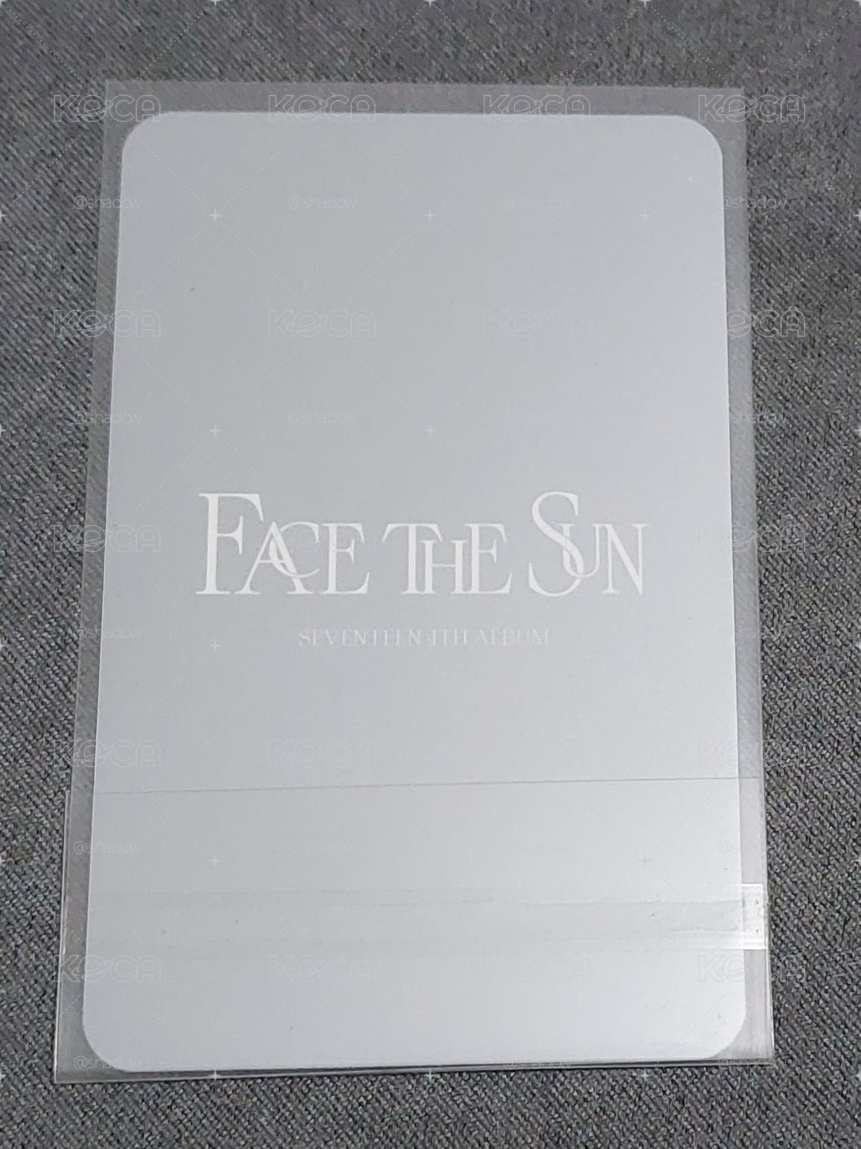 🌟勝寛🍊 SEUNGKWAN 正四 FACE THE SUN 特典卡