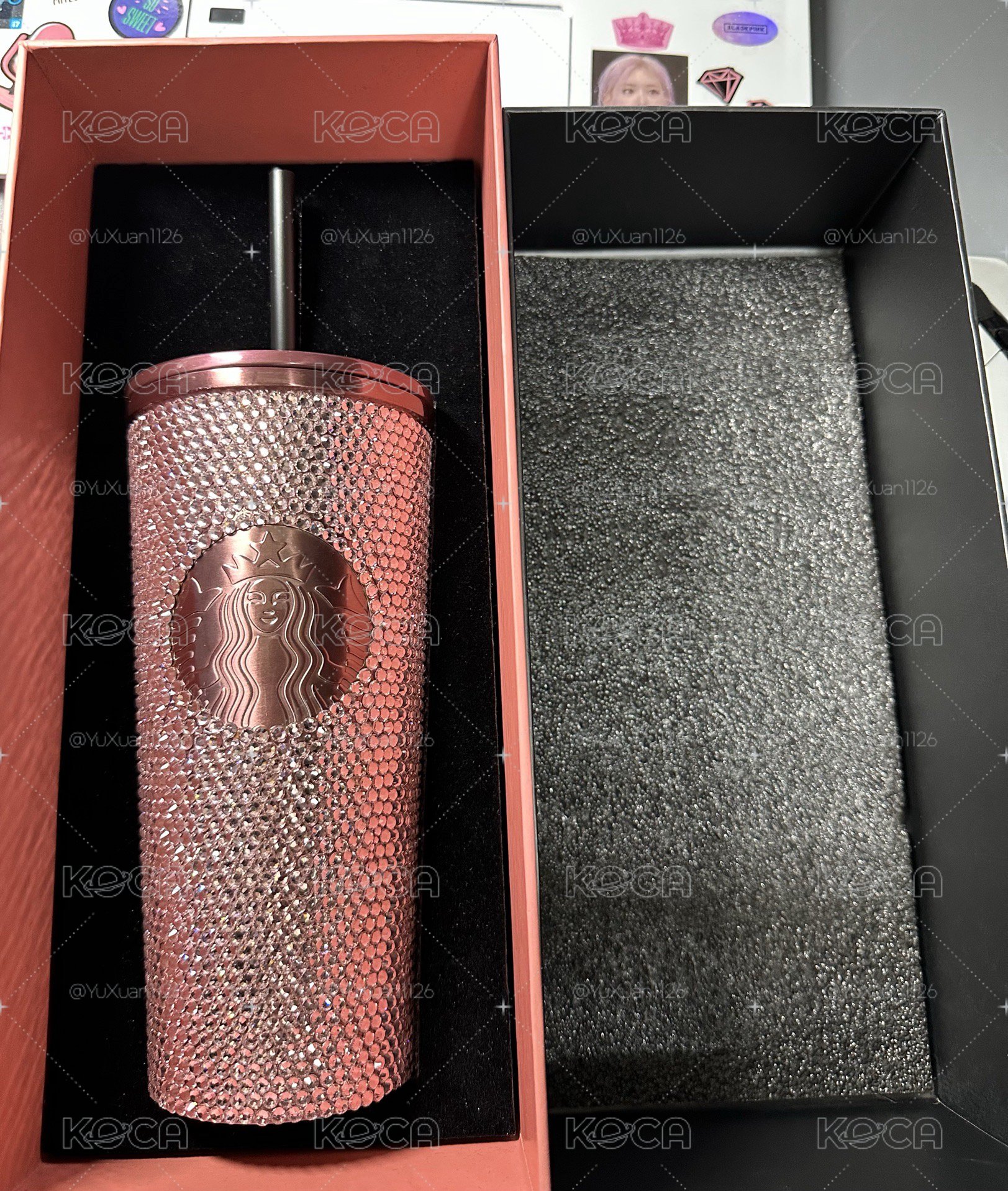BLACKPINK星巴克聯名粉鑽杯