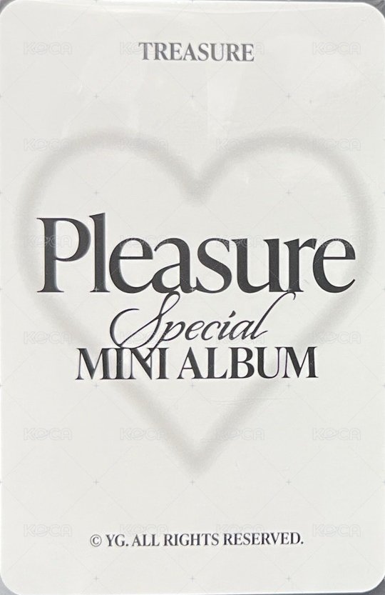 PLEASURE   卡冊 周邊卡  背面