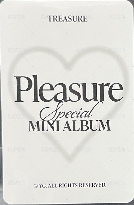 PLEASURE   卡冊 周邊卡  背面