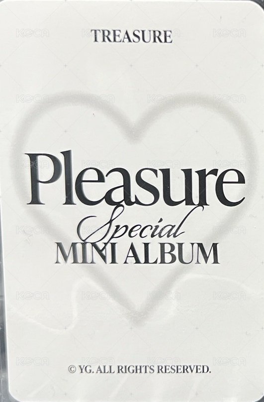 PLEASURE   卡冊 周邊卡  背面