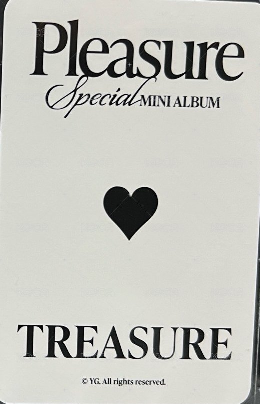 PLEASURE yg線下 周邊卡  背面