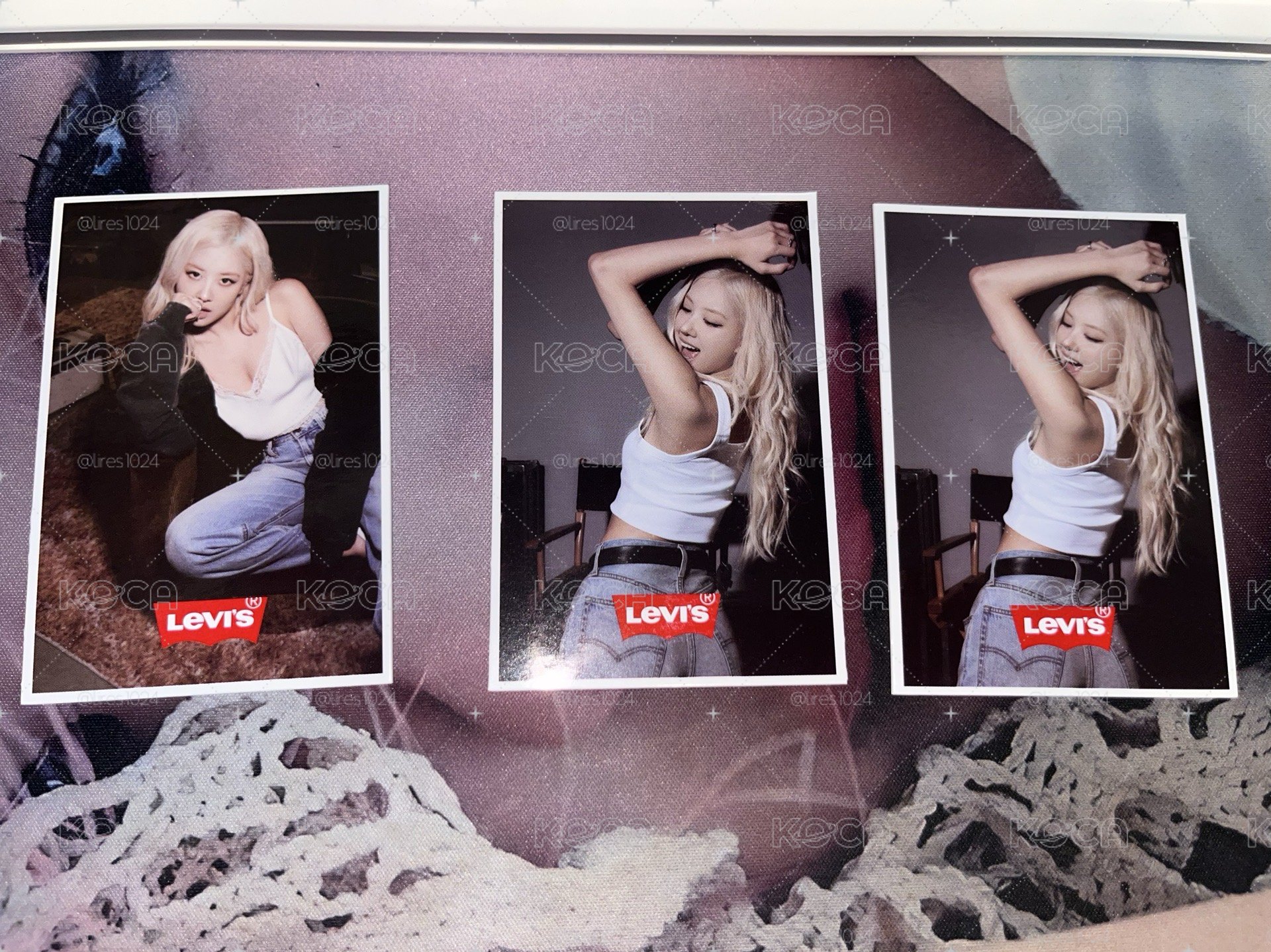 Rosé Levi’s小卡 Lisa五大拍立得小卡
