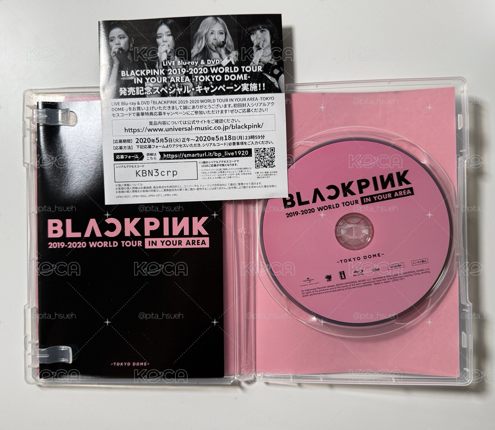 BLACKPINK | IN YOUR AREA TOKYO DOME 1巡 通常盤 藍光光碟 （無小卡）