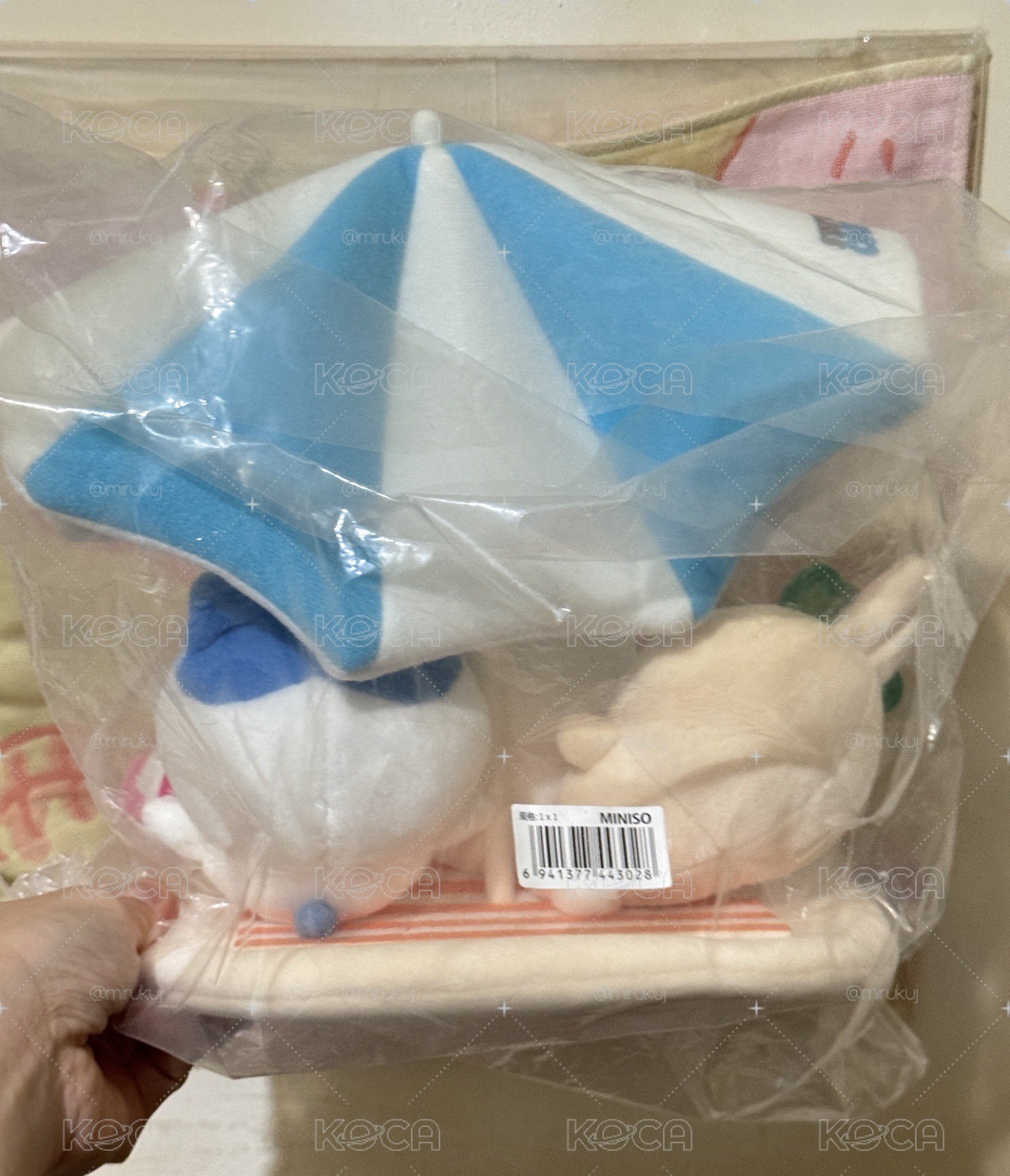 ちいかわ 吉伊卡哇 Chiikawa 烏薩奇 usagi 兔兔 吉伊 小八miniso 夏日限定三小隻陽傘娃