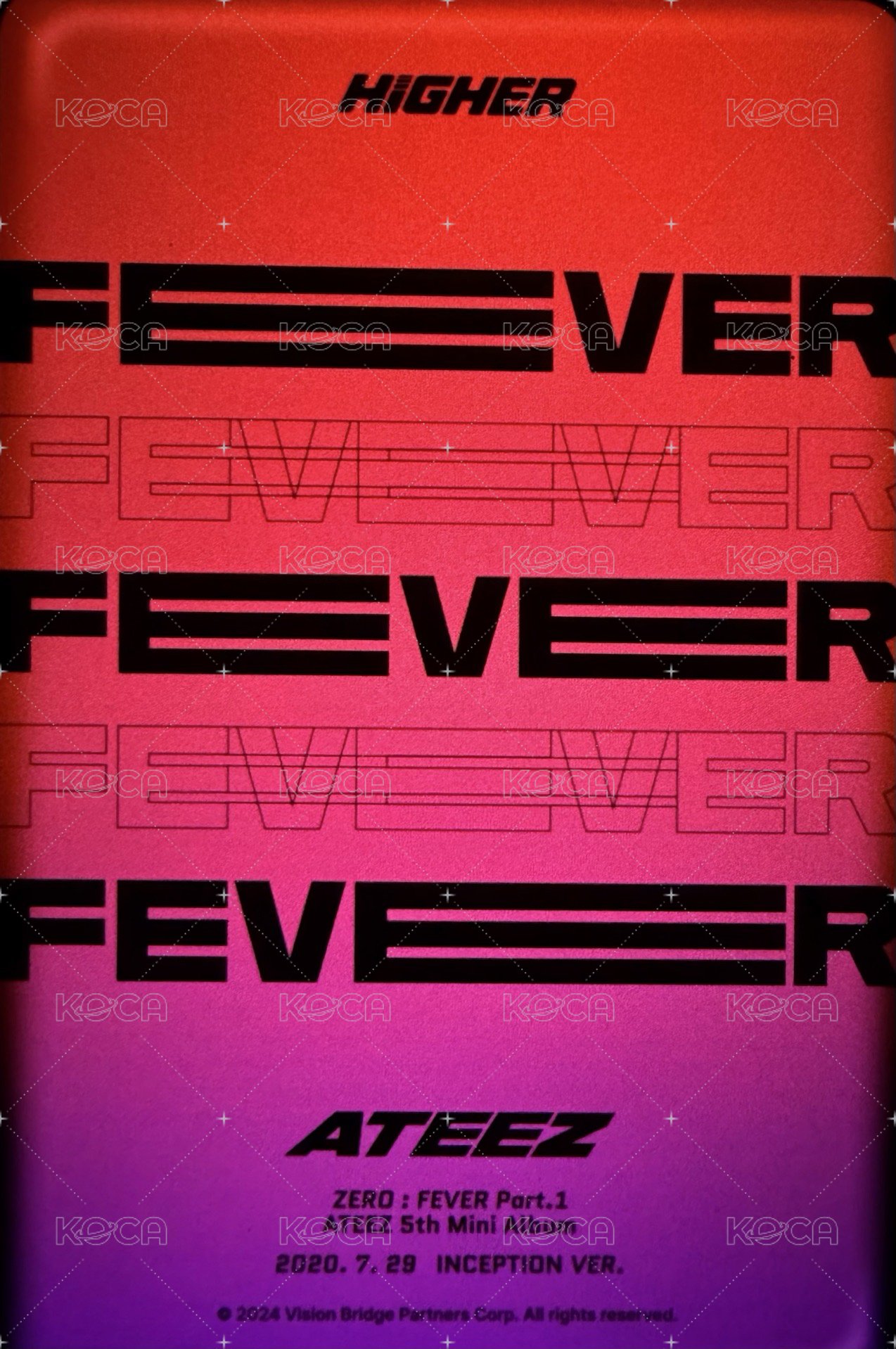 Fever pt.1 HIGHER 隨機卡  背面