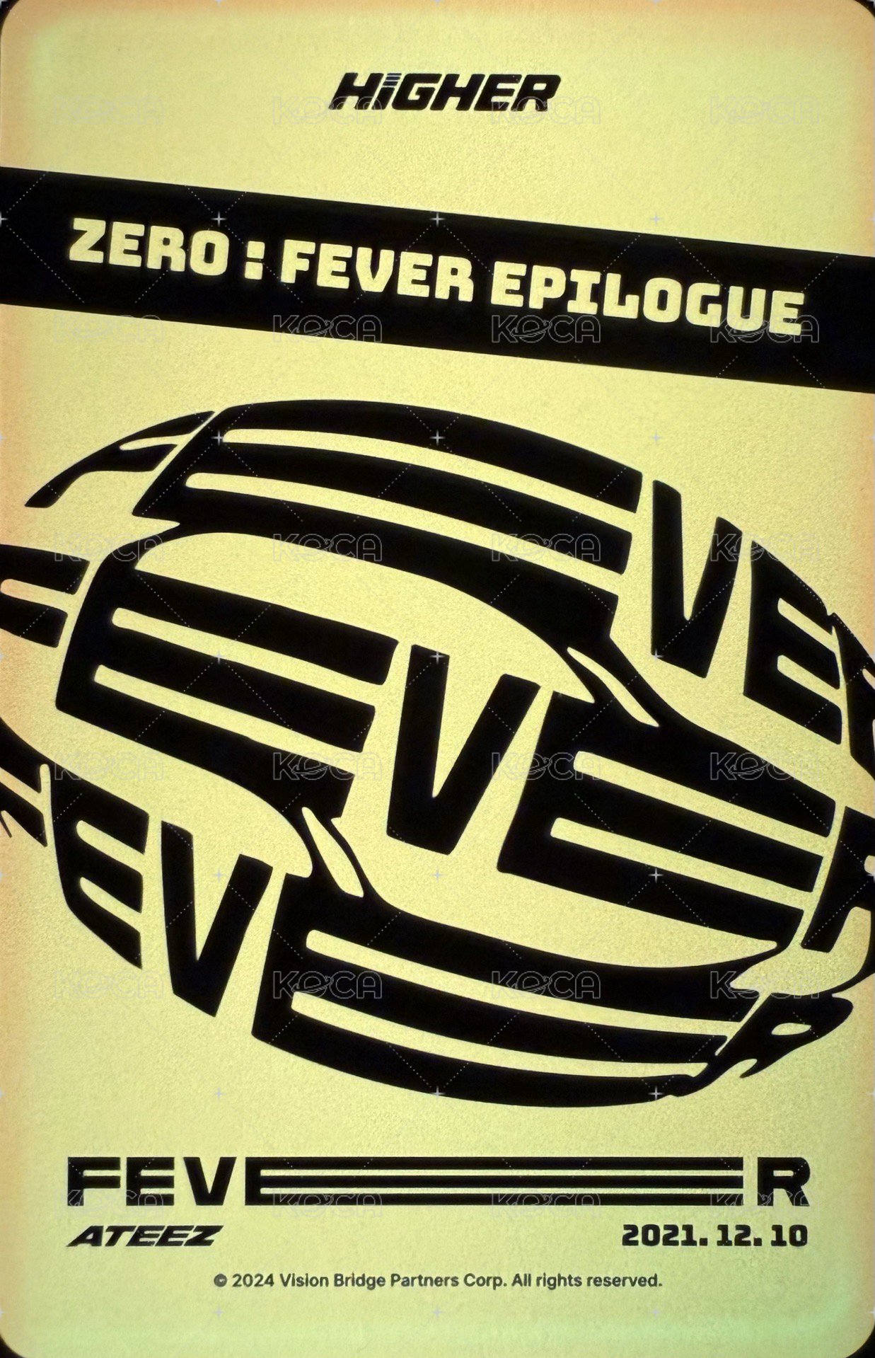 Fever Epilogue HIGHER 隨機卡  背面