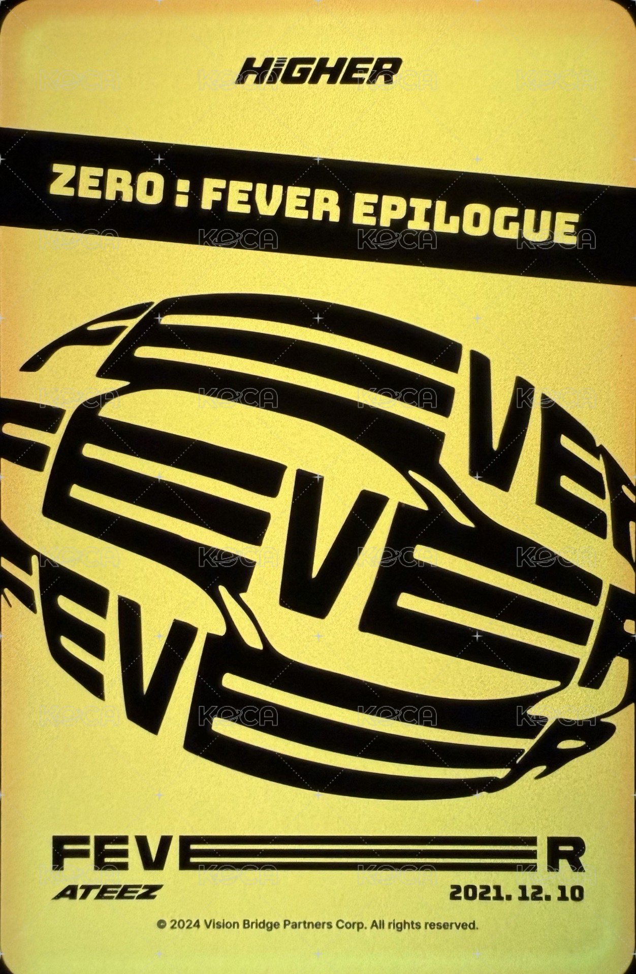 Fever Epilogue HIGHER 隨機卡  背面