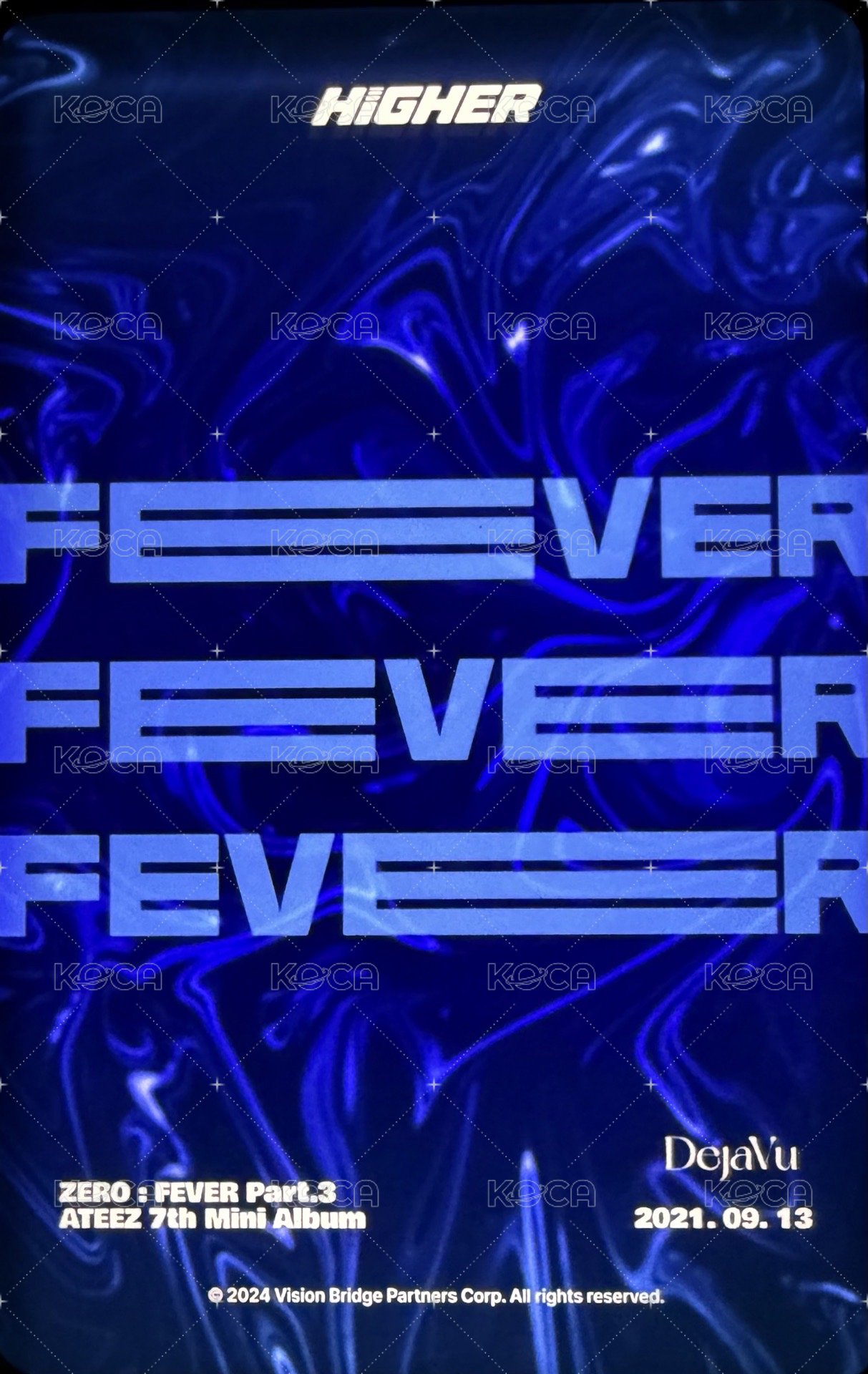 Fever pt.3 HIGHER 隨機卡  背面