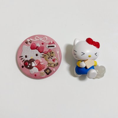 三麗鷗 KITTY Boscuit萬代刺繡徽章 扭蛋