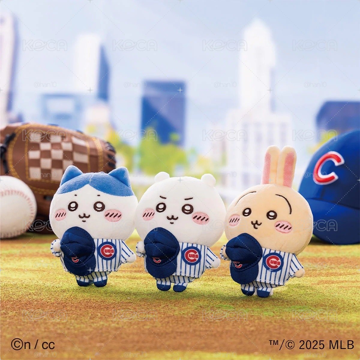 吉伊卡哇×MLB TOKYO SERIES 吊飾（小熊隊）