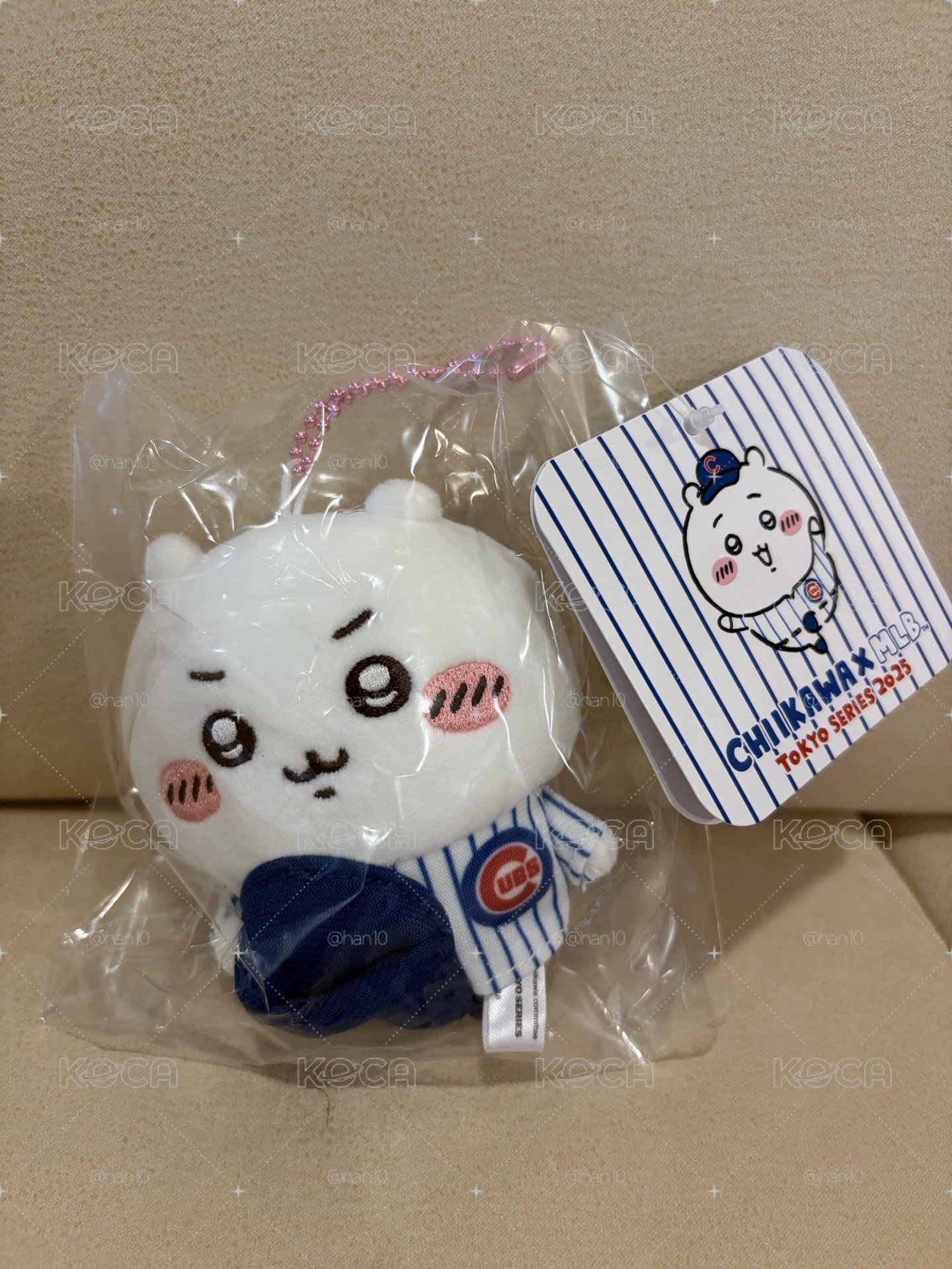 吉伊卡哇×MLB TOKYO SERIES 吊飾（小熊隊）