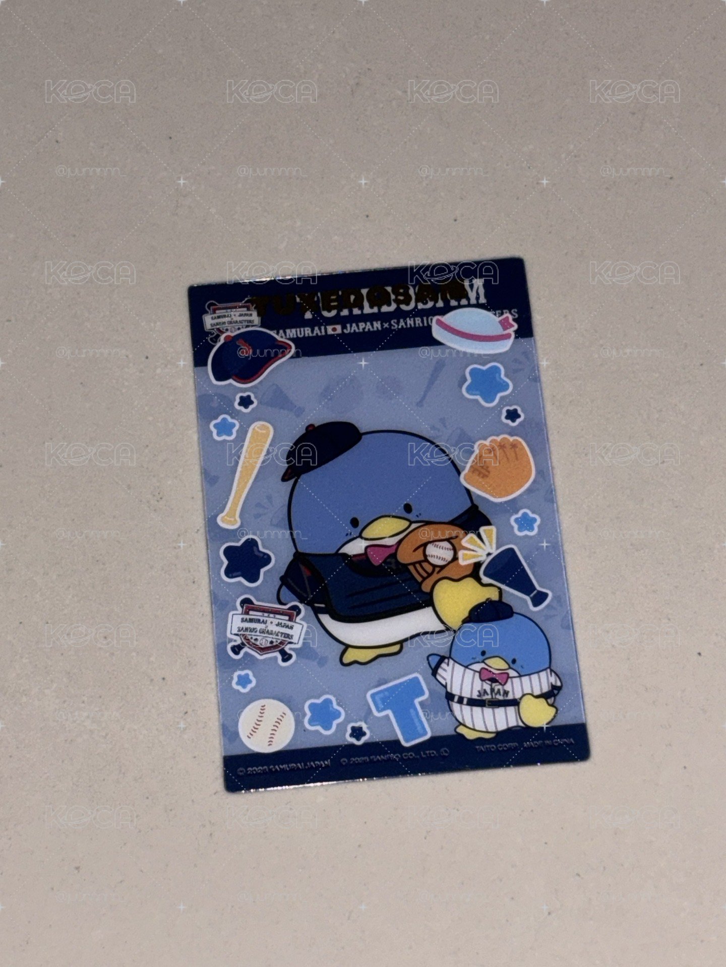 侍JAPAN × 三麗鷗 透明卡 山姆企鵝